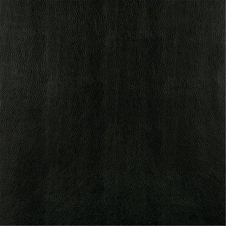 FINEFABRICS 54 in. Wide Black, Upholstery Grade Recycled Leather FI59934